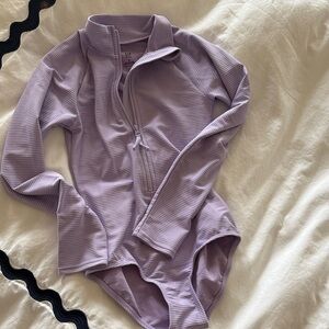 GAP Kids Lavender Ribbed Bodysuit